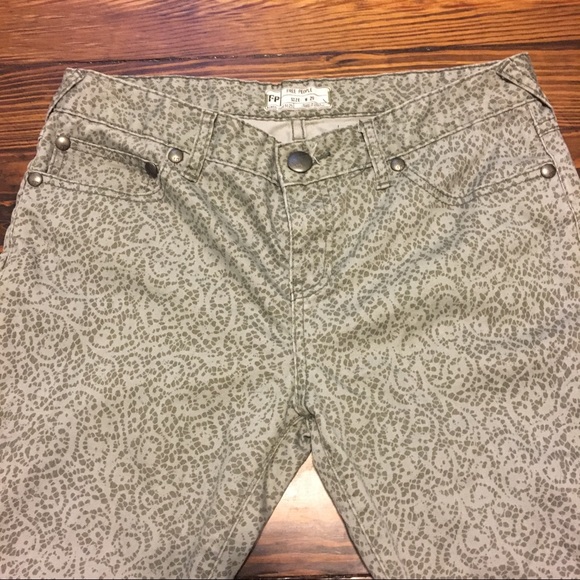 Free People patterned ankle jeans - Picture 3 of 6